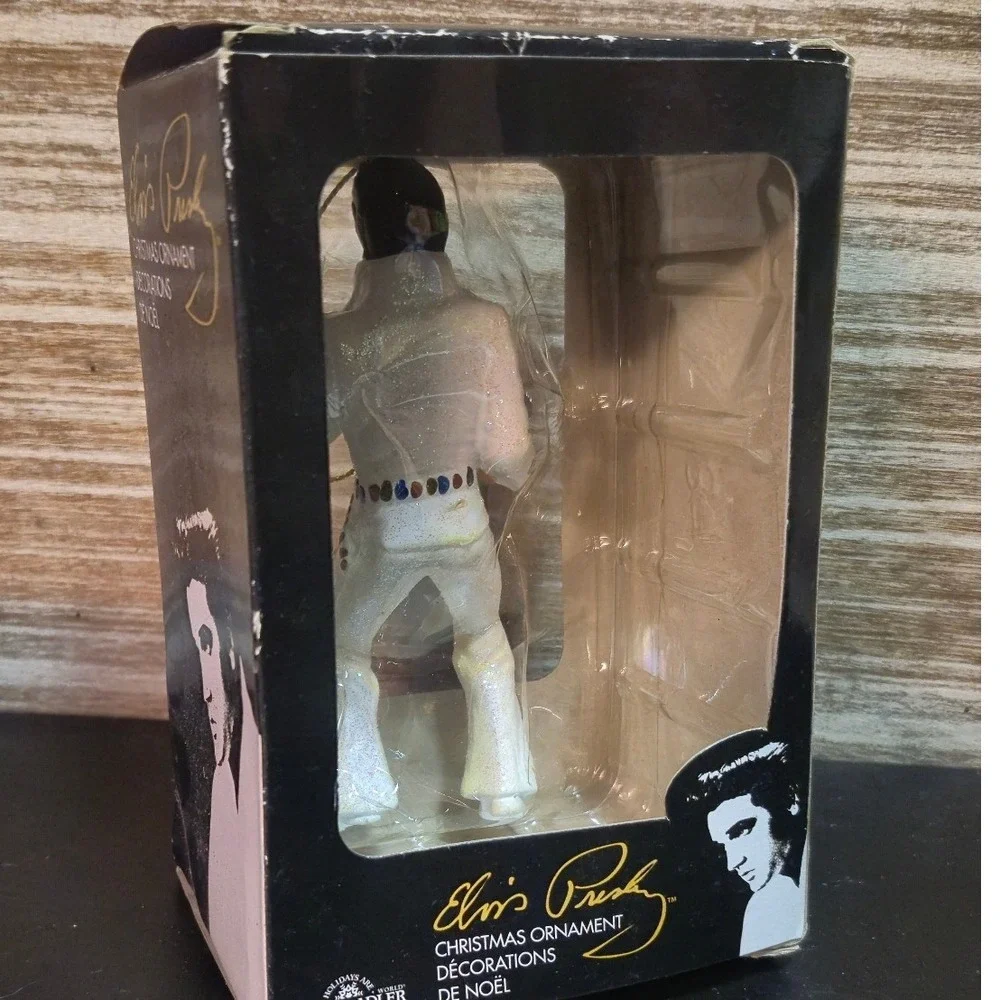 Kurt S Adler Elvis Presley Christmas Ornaments Lot of 4 Jumpsuit Resin Figurines